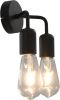 VIDAXL Wandlamp E27 zwart online kopen