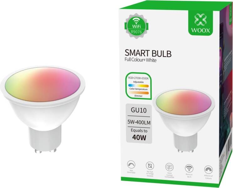 WOOX Smart Spotlight RGBW + CCT R9076 GU10 sfeerverlichting online kopen